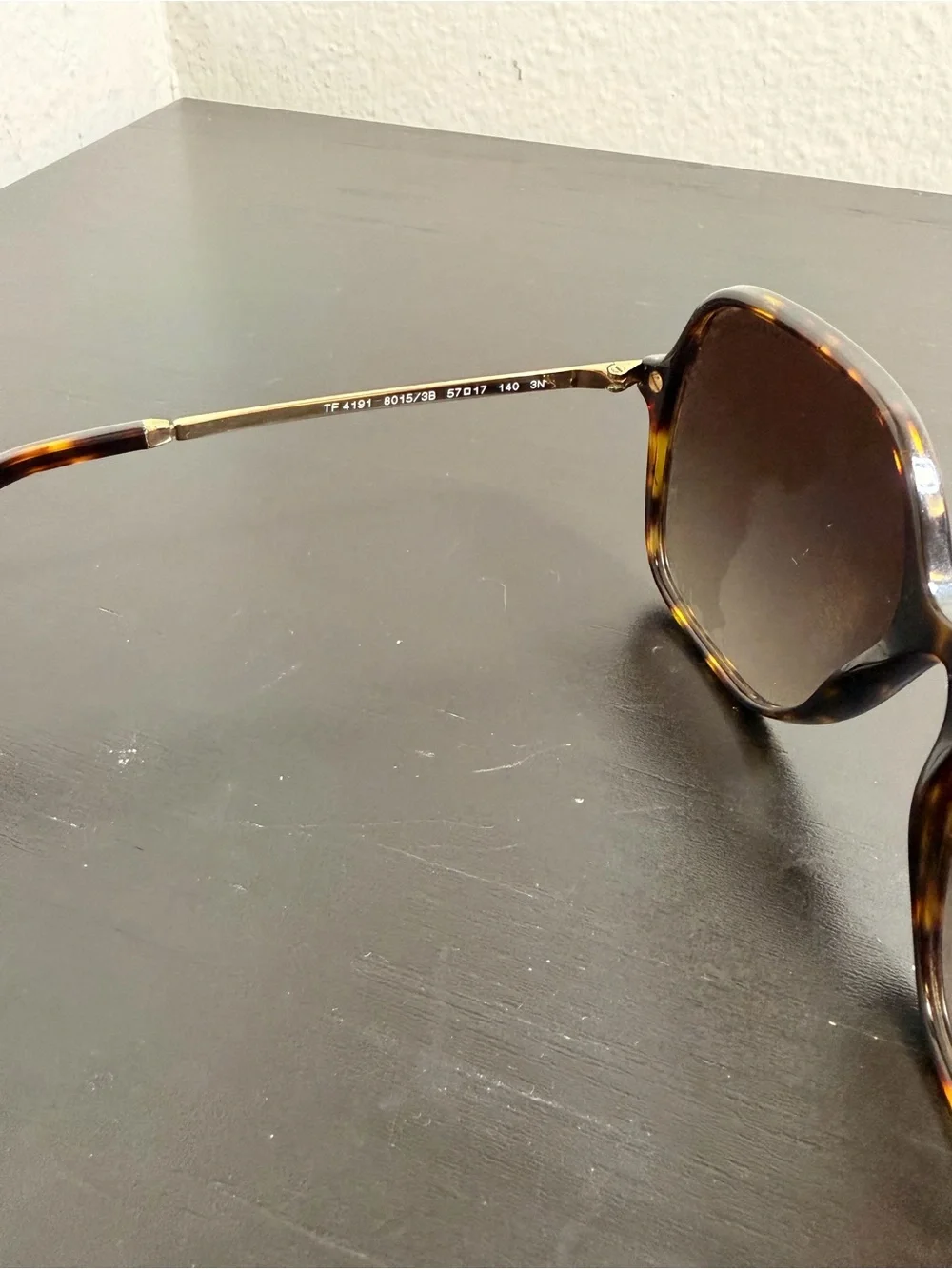 Tiffany & Co. TF 4191 Tortoise & Gold Square Sunglasses Brown Gradient 57mm